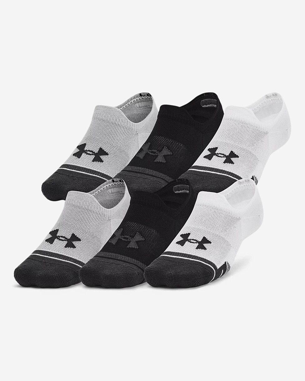 MEIAS UNDER ARMOUR PERFORMANCE 3PK - CINZA