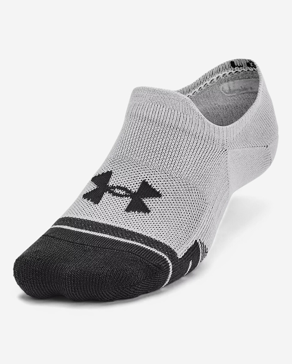 MEIAS UNDER ARMOUR PERFORMANCE 3PK - CINZA