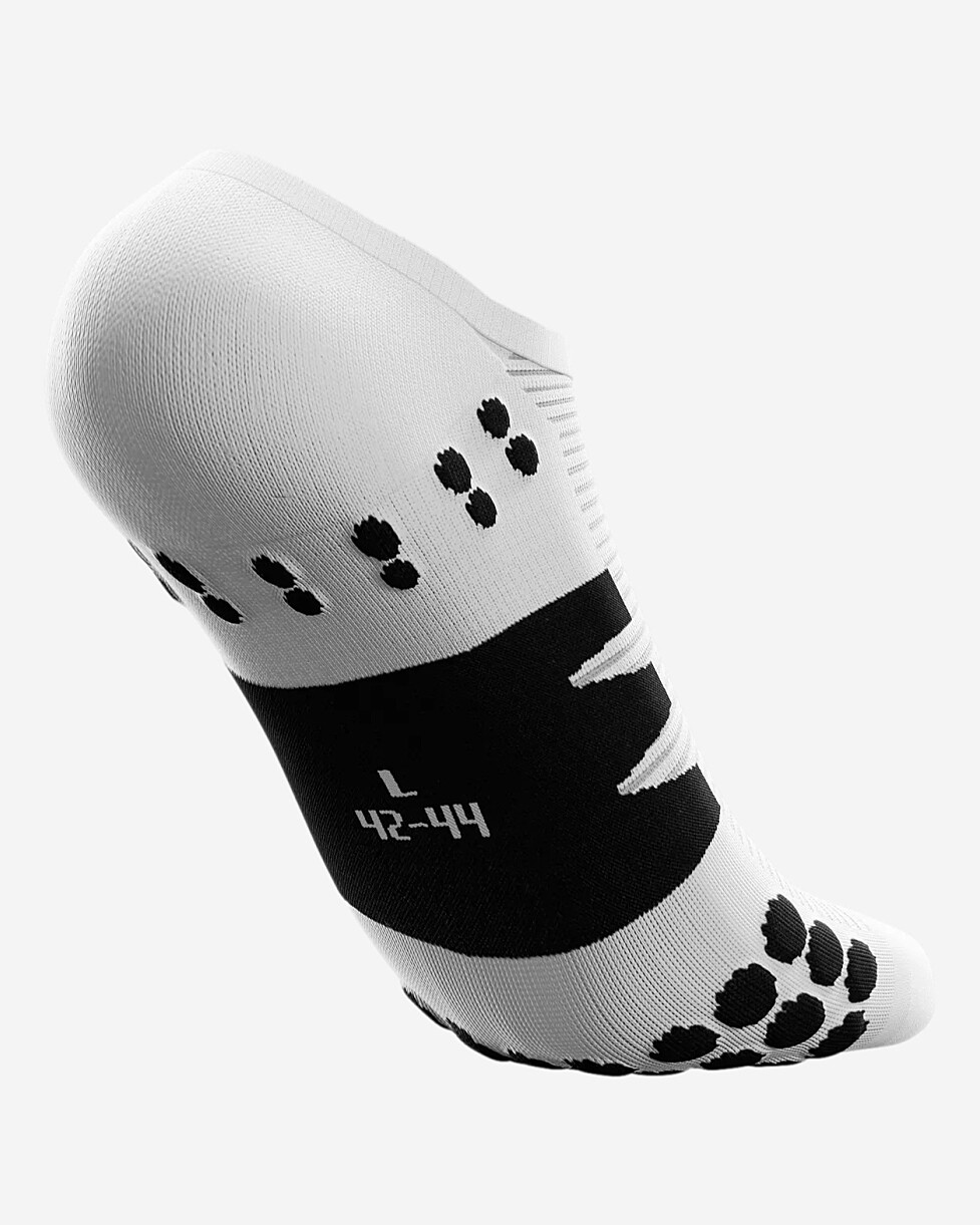 MEIAS COMPRESSPORT NO SHOW  - BR/PRETO