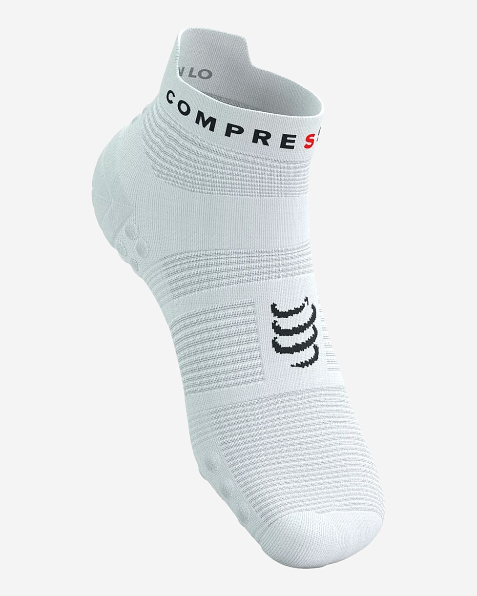 MEIAS COMPRESSPORT PRO RACING V 4.0 RU LOW  - BRANCO