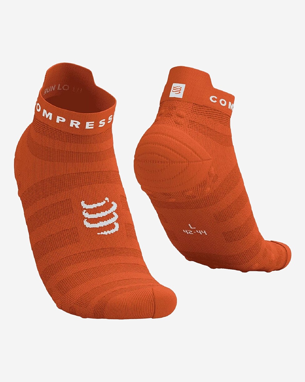 MEIAS COMPRESSPORT PRO RACING V 4.0 ULTRALIGHT RUN LOW - LARANJA