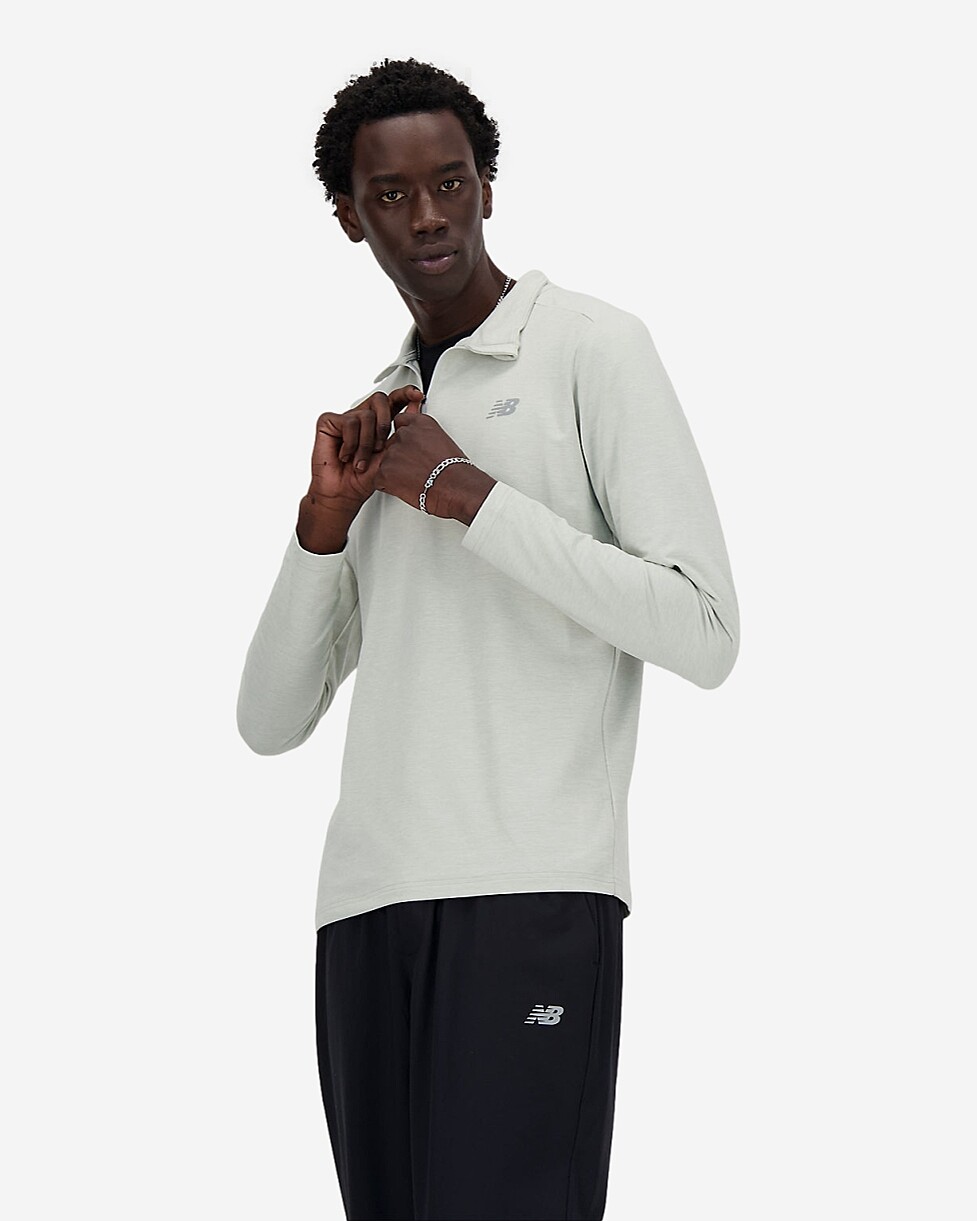 SWEAT NEW BALANCE  SPACE DYE ZIP