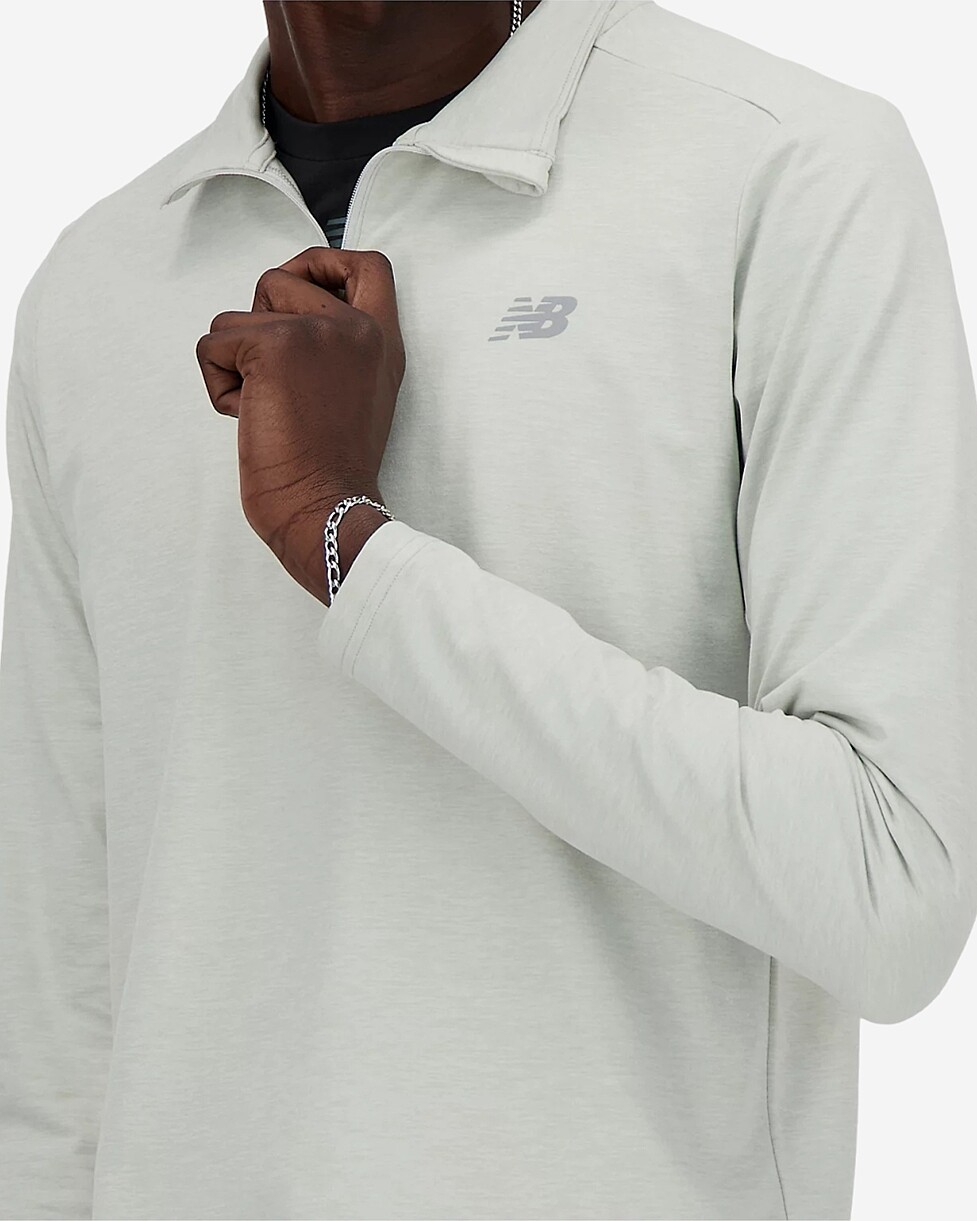 SWEAT NEW BALANCE  SPACE DYE ZIP