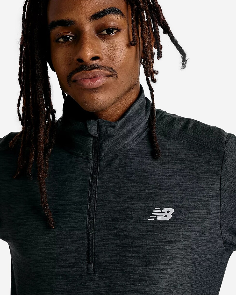 SWEAT NEW BALANCE  SPACE DYE ZIP