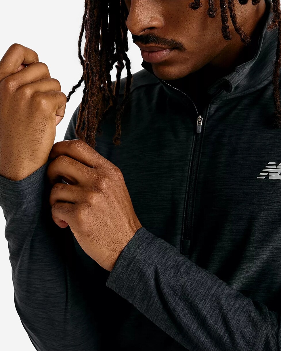 SWEAT NEW BALANCE  SPACE DYE ZIP