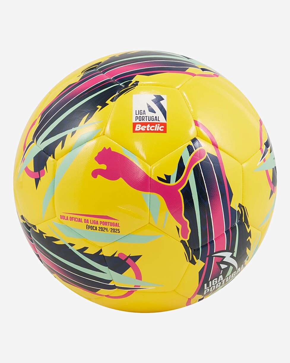 BOLA PUMA ORBITA LIGA PORTUGUESA - AMARELO/PRETO