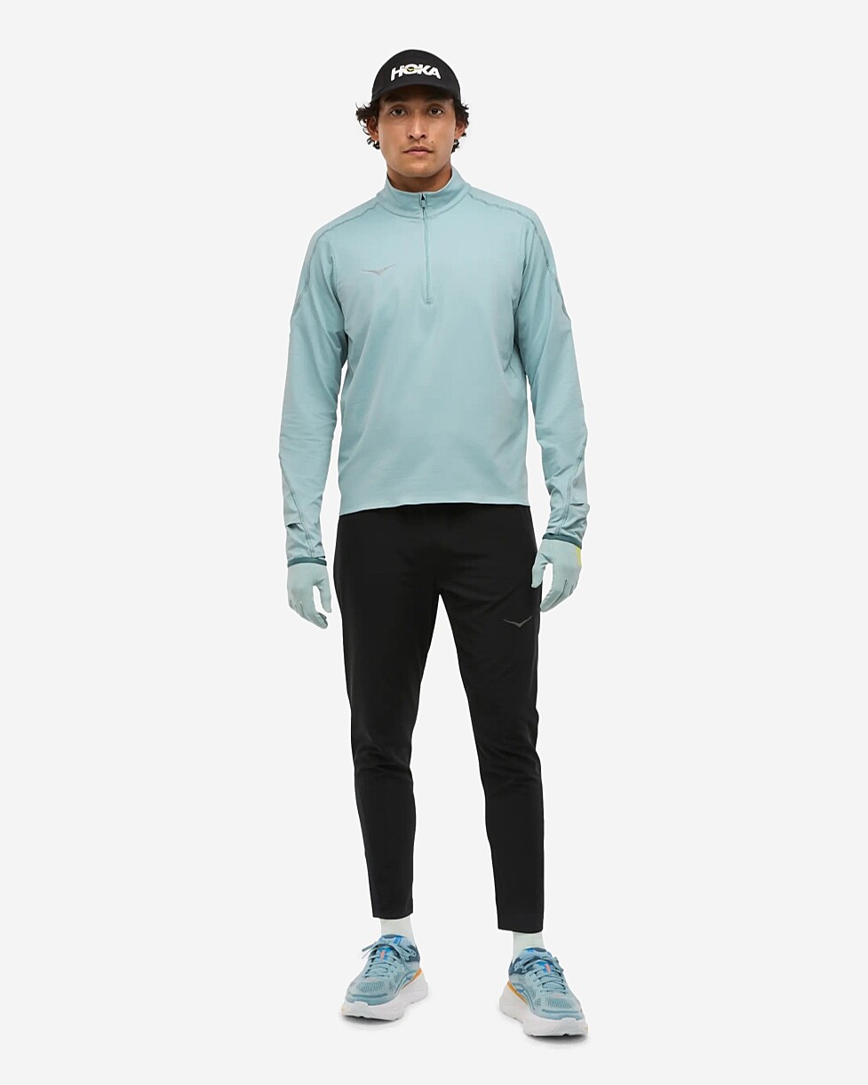 L/SLEEVE HOKA GLIDETECH QUARTER ZIP