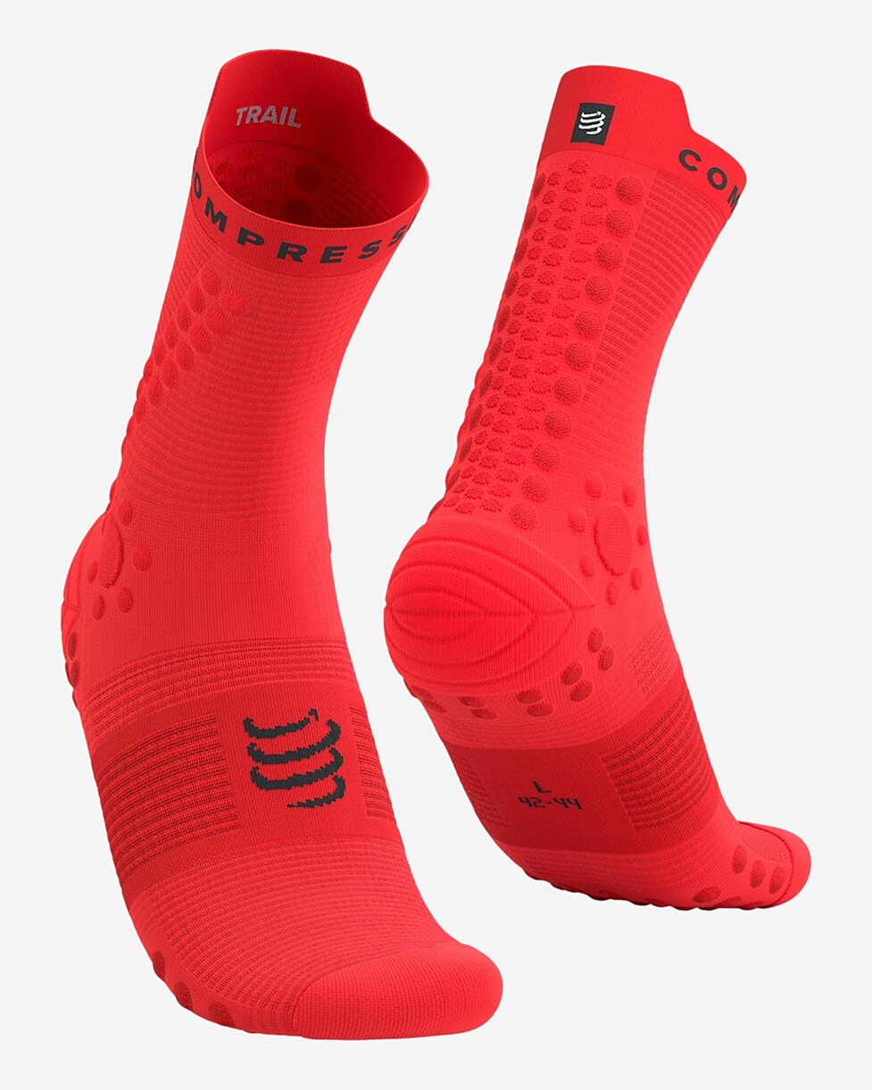 MEIAS COMPRESSPORT PRO RACING V4.0 TRAIL - LARANJA