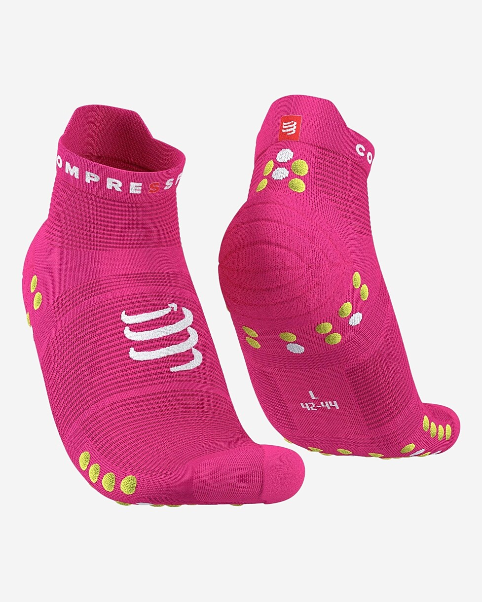 MEIAS COMPRESSPORT PRO RACING V 4.0 RU LOW  - ROSA