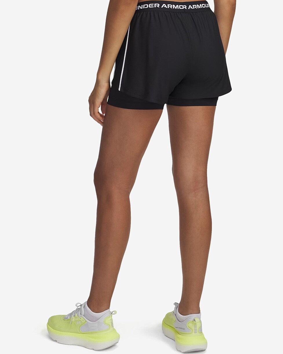 CALÇÕES UNDER ARMOUR TECH PLAY UP 2 IN 1 W - PRETO