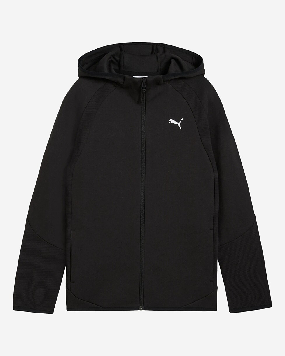 CASACO PUMA EVOSTRIPE JR - PRETO