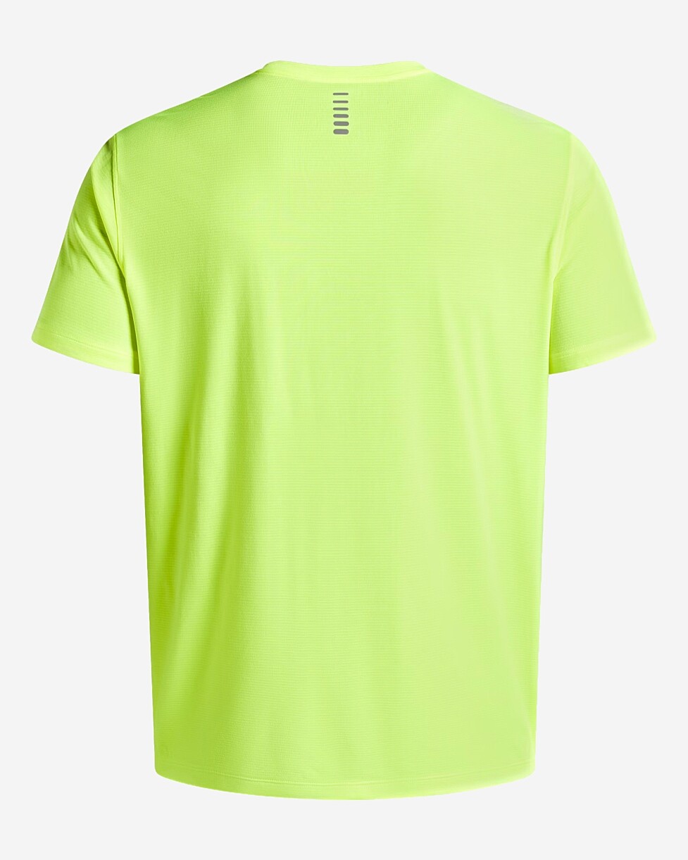 T-SHIRT UNDER ARMOUR LAUNCH SHORTS SLEEVE - VERDE CLARO