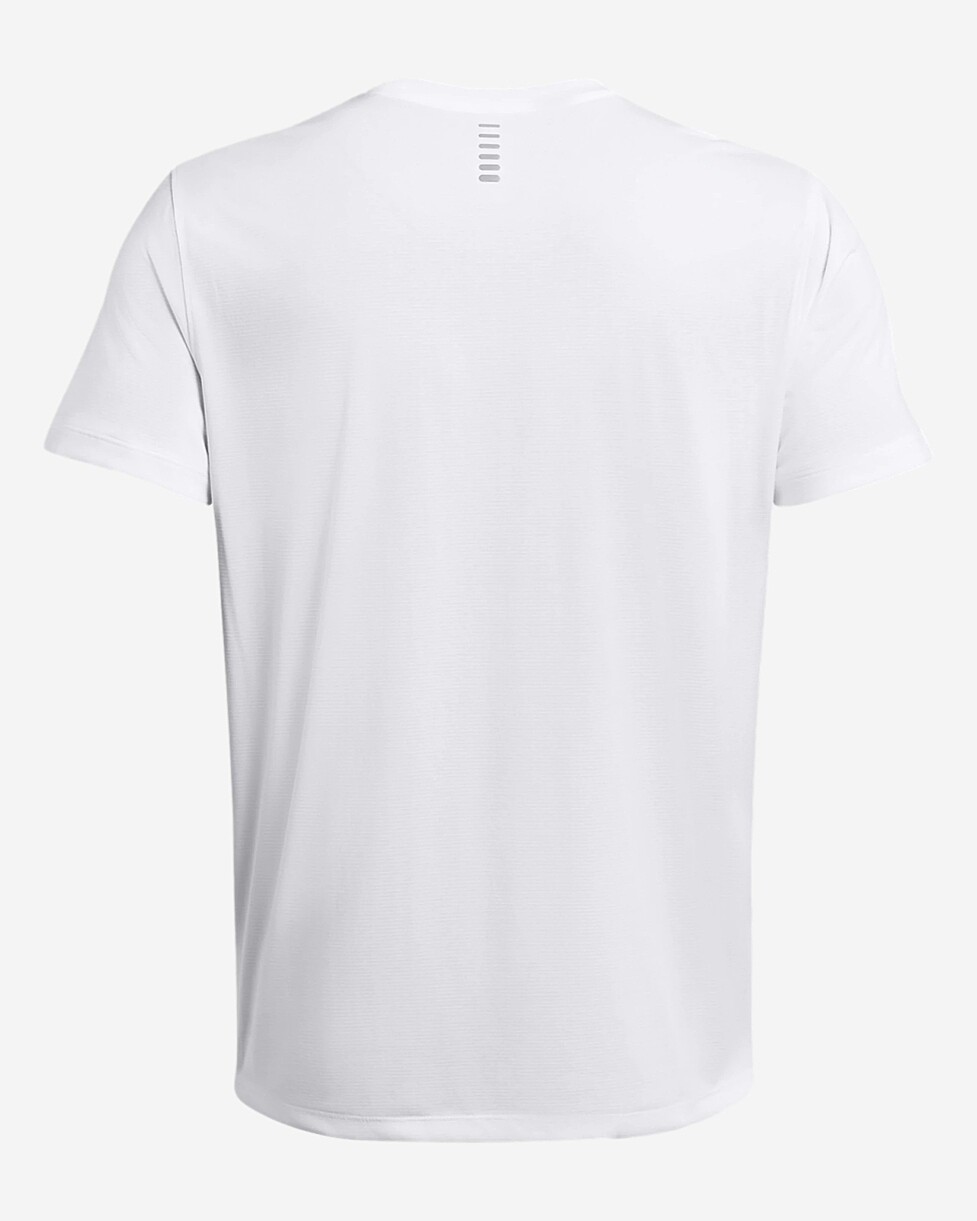 T-SHIRT UNDER ARMOUR LAUNCH SHORTS SLEEVE - BRANCO