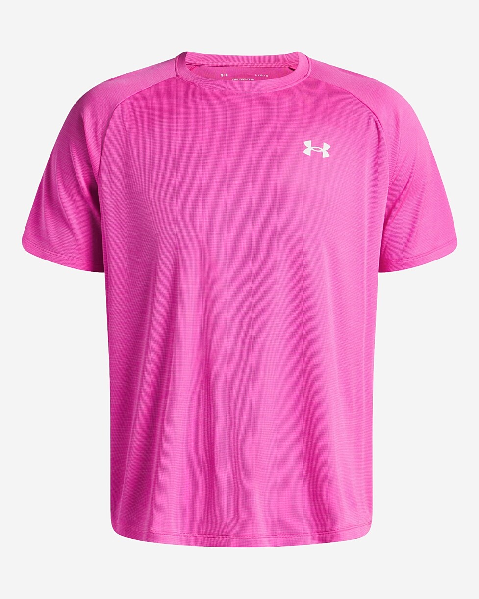 T-SHIRT UNDER ARMOUR TECH TEXTURED  - ROSA