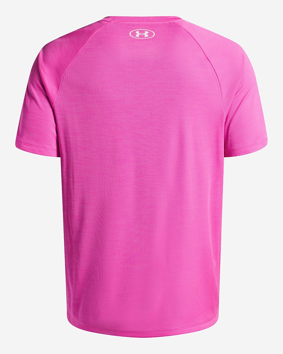 T-SHIRT UNDER ARMOUR TECH TEXTURED  - ROSA