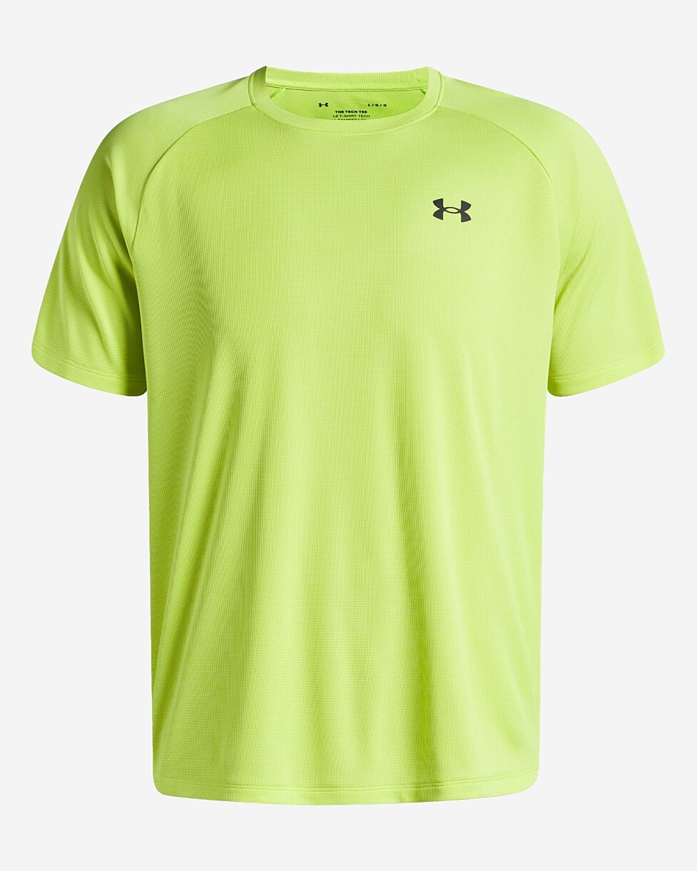 T-SHIRT UNDER ARMOUR TECH TEXTURED  - VERDE CLARO