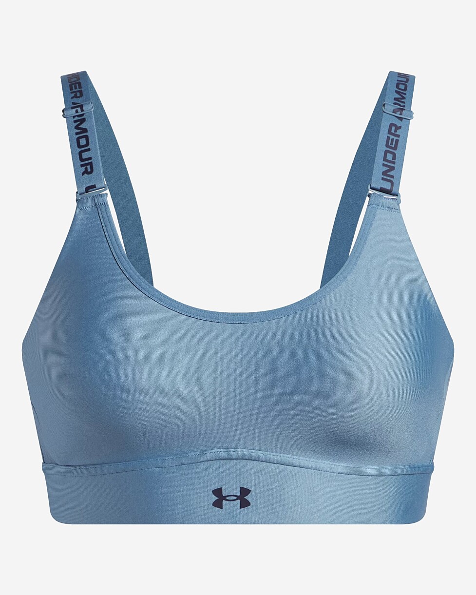 TOP UNDER ARMOUR INFINITY MID COVERED  - AZUL