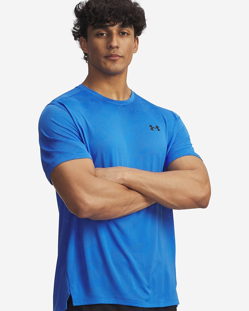 T-SHIRT UNDER ARMOUR TECH VENT - AZUL ESCURO