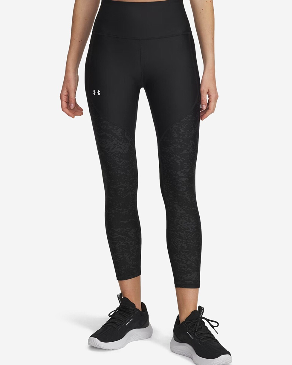 LEGGINGS UNDER ARMOUR TECH PRINT PANEL - PR/CINZA