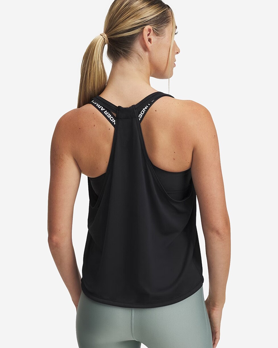 T-SHIRT UNDER ARMOUR TECH SWING TANK  - PRETO