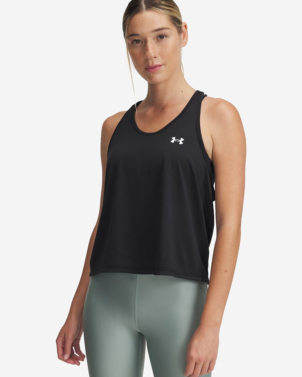 T-SHIRT UNDER ARMOUR TECH SWING TANK  - PRETO