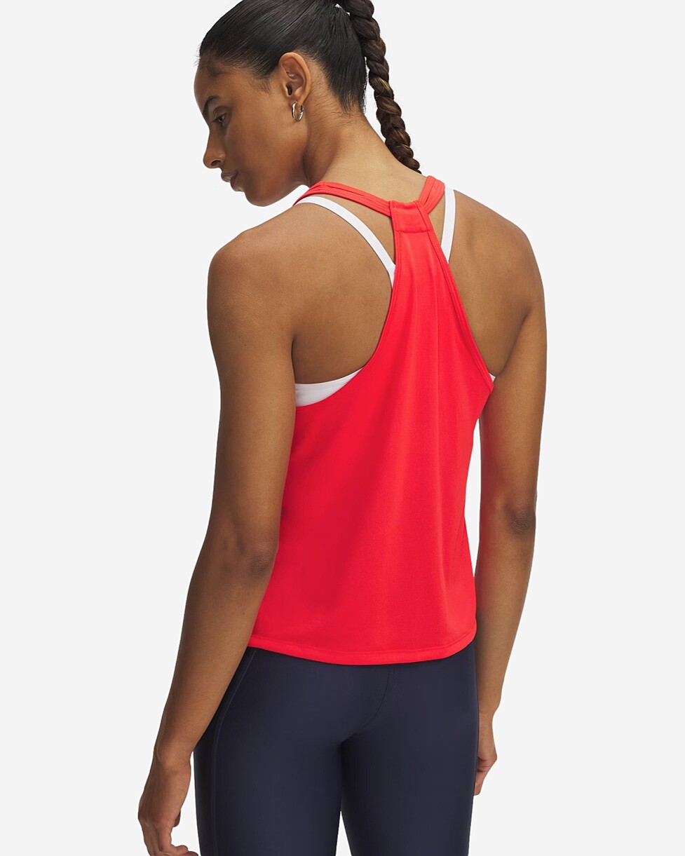 T-SHIRT UNDER ARMOUR TECH SWING TANK  - VERMELHO