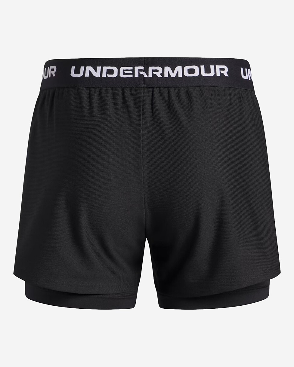 CALÇÕES UNDER ARMOUR TECH PLAY UP 2N1 JR  - PRETO