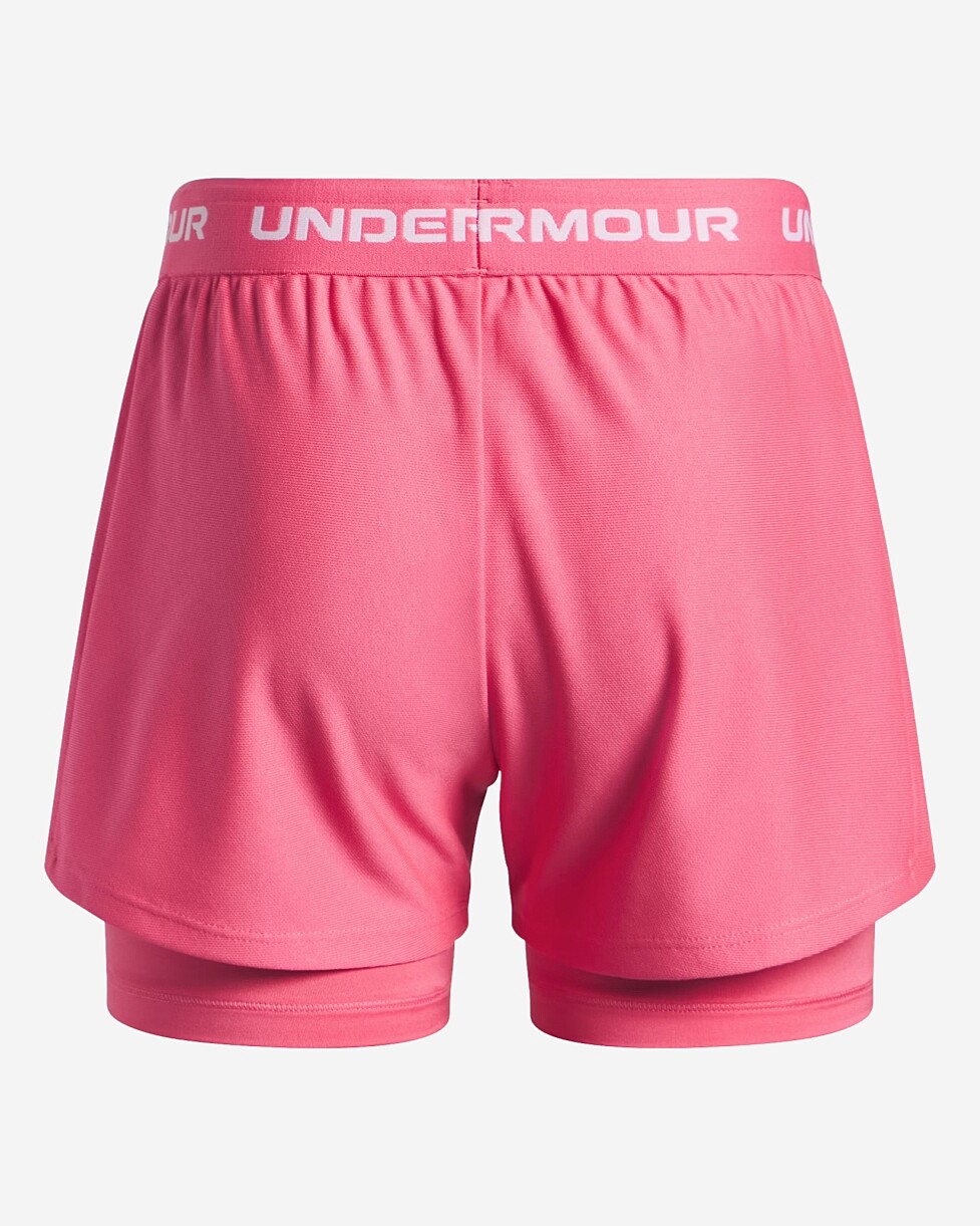 CALÇÕES UNDER ARMOUR TECH PLAY UP 2N1 JR  - ROSA