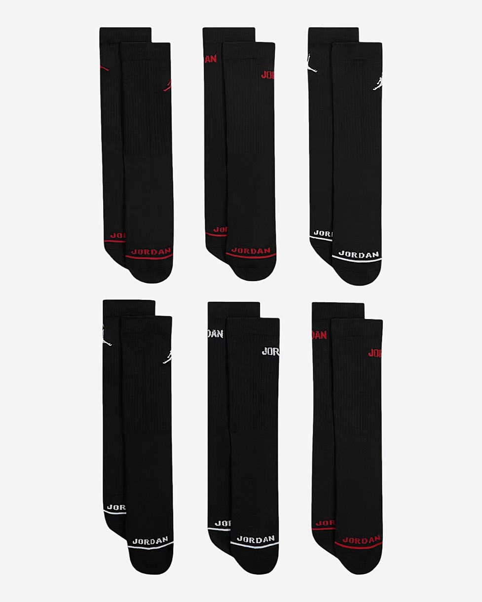 MEIAS JORDAN LEGEND CREW  - PRETO