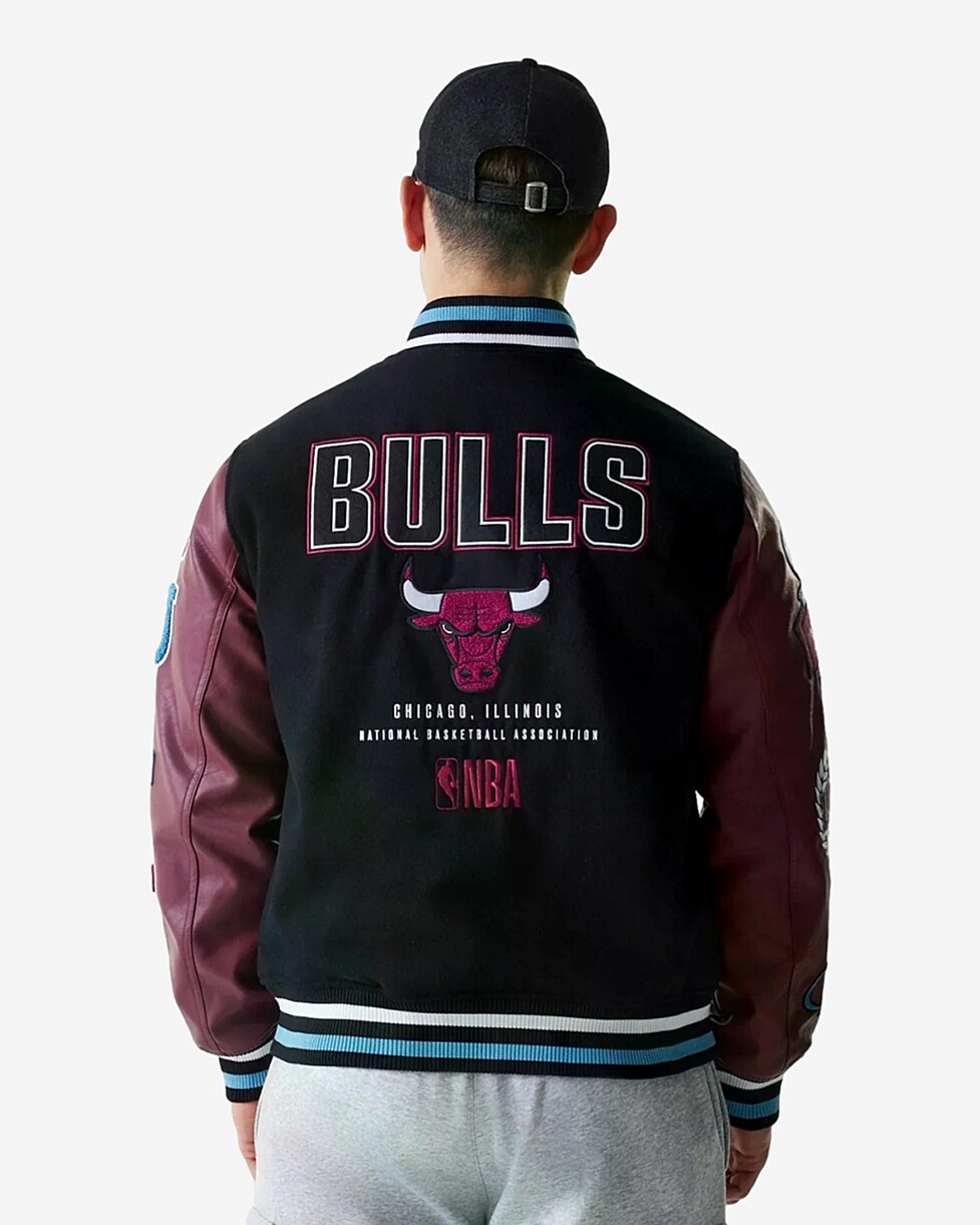 CASACO NEW ERA NBA PATCH VARSITY - PRETO
