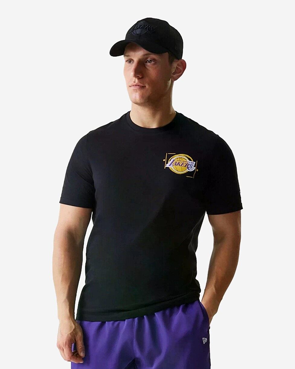 T-SHIRT NEW ERA NBA PHOTOGRPHC PRINT  - PR/AMARELO