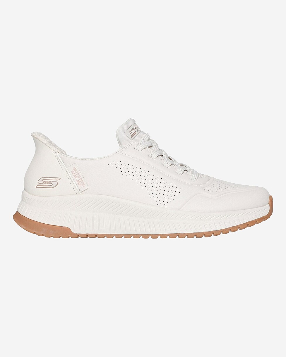 TENIS SKECHERS BOBS SQUAD SLIP INS - BEGE