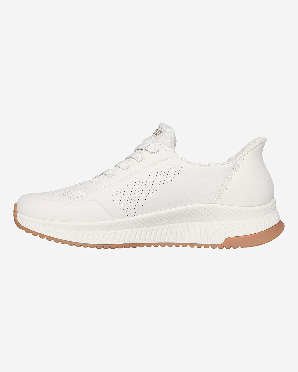 TENIS SKECHERS BOBS SQUAD SLIP INS - BEGE