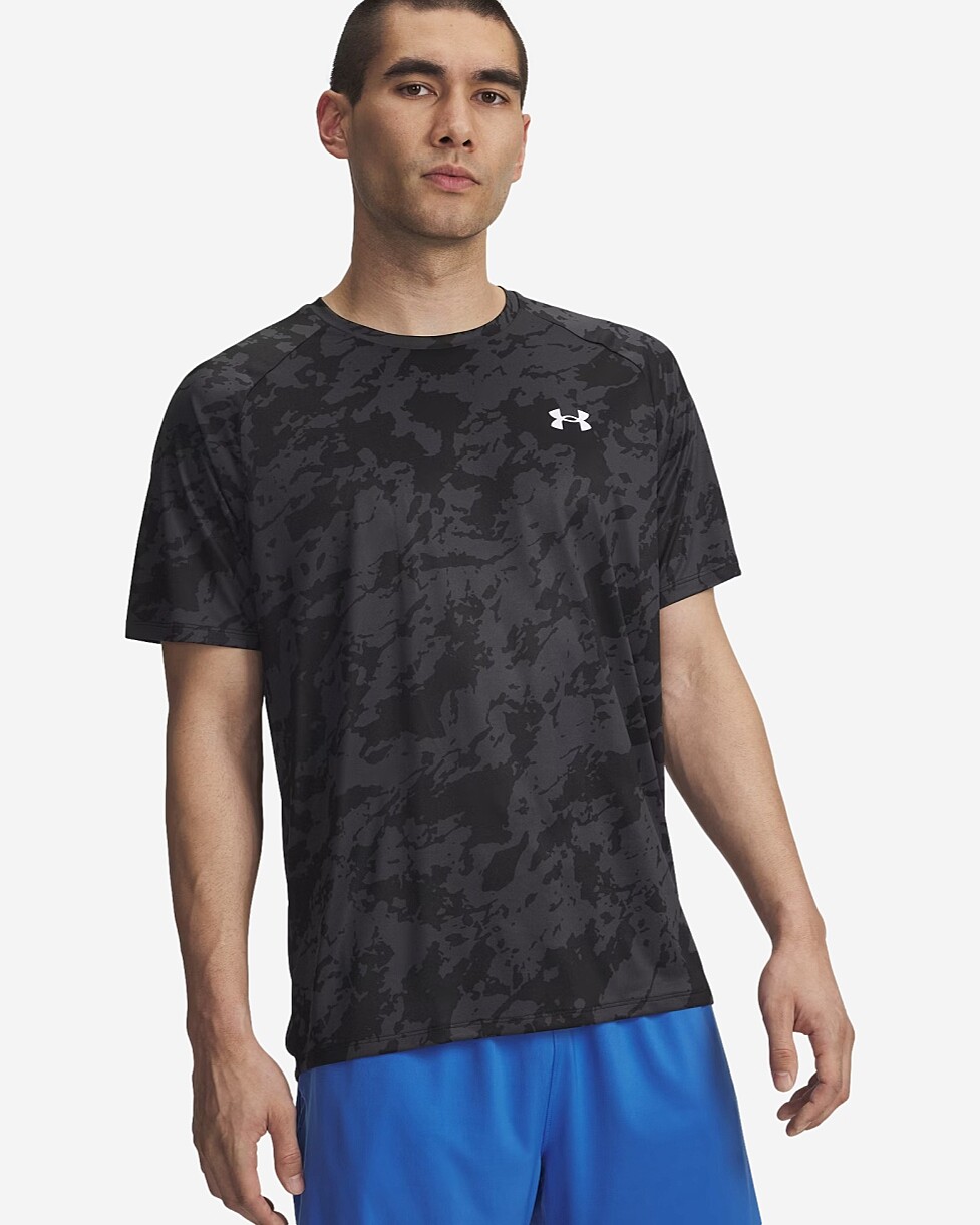T-SHIRT UNDER ARMOUR TECH 2.0 - PR/CINZA