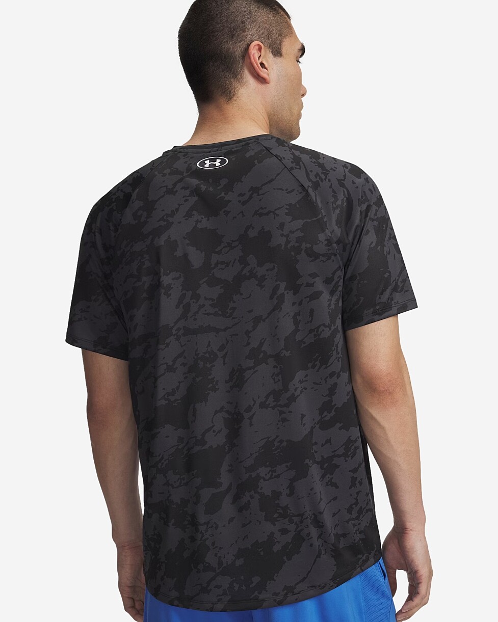 T-SHIRT UNDER ARMOUR TECH 2.0 - PR/CINZA