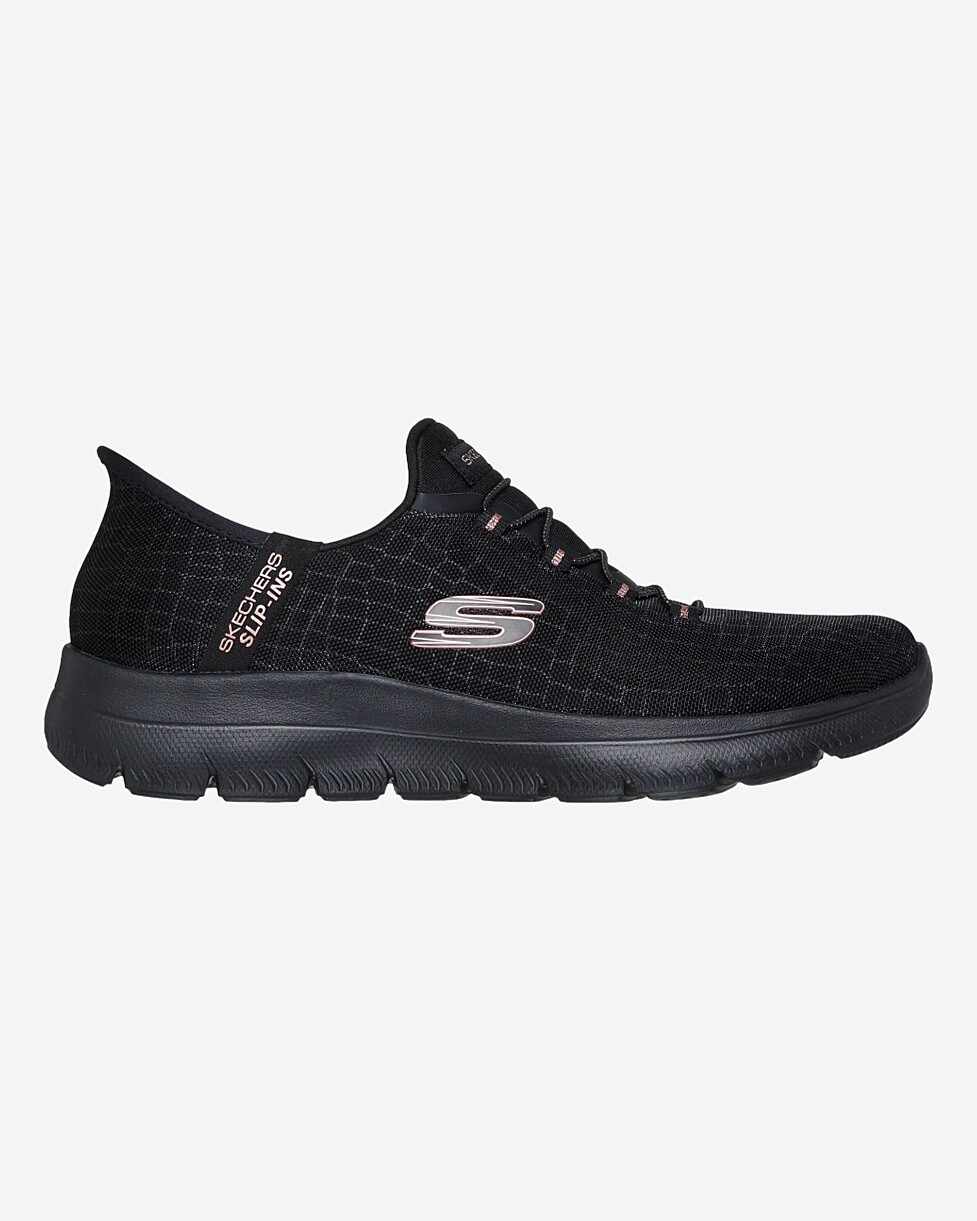 TENIS SKECHERS SUMMITS CLASSY SLIP INS - PRETO