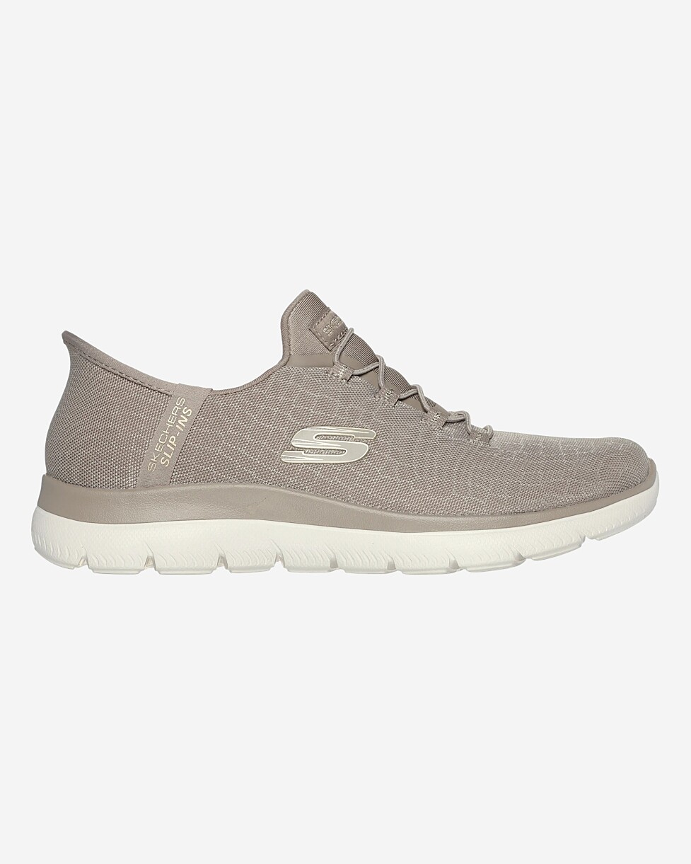 TENIS SKECHERS SUMMITS CLASSY SLIP INS - BEGE