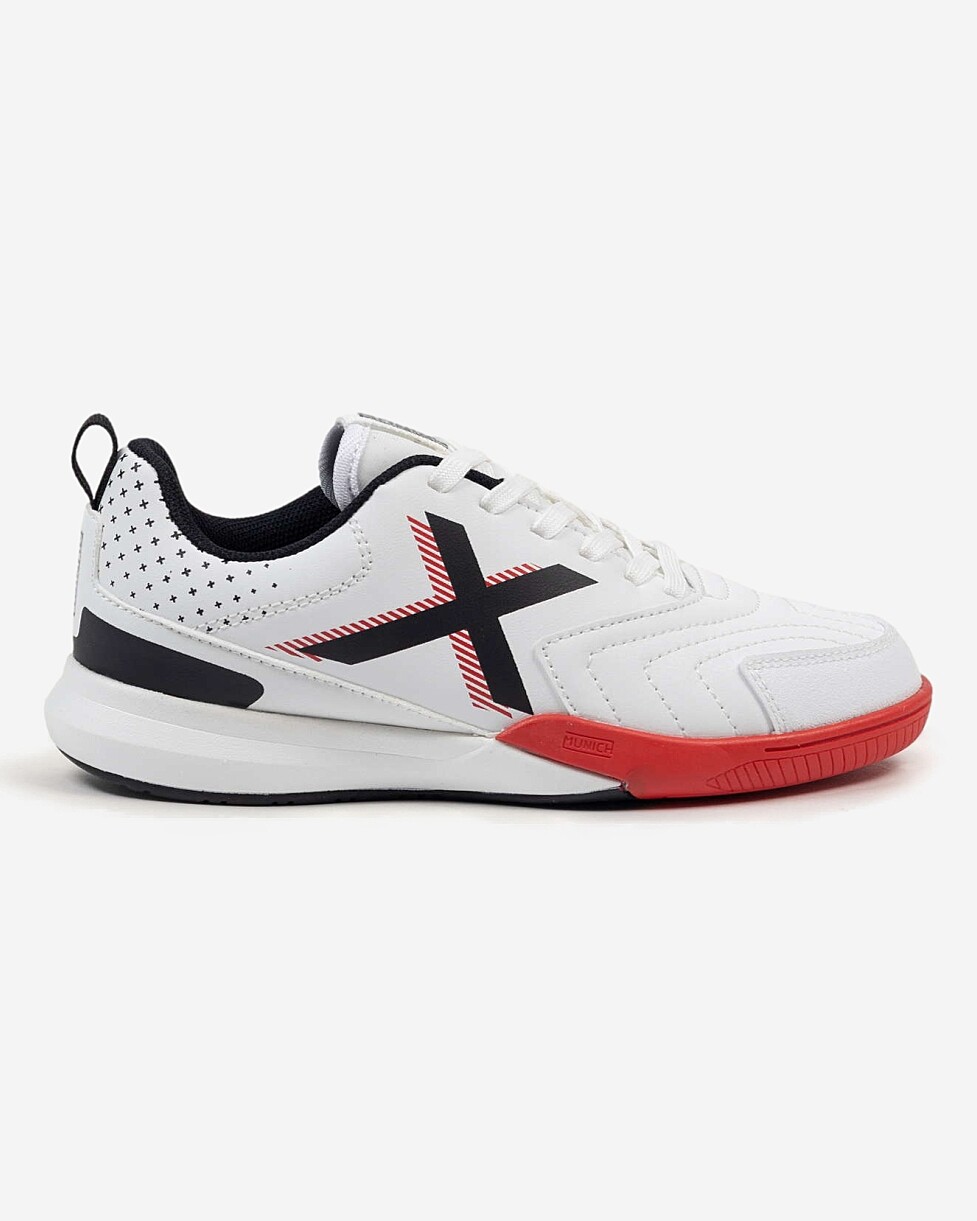 TENIS MUNICH RONDITO JR - BR/VERMELHO