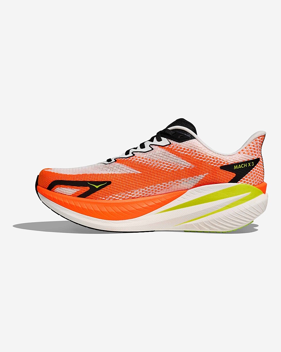TENIS HOKA MACH  X 3 - BR/LARANJA