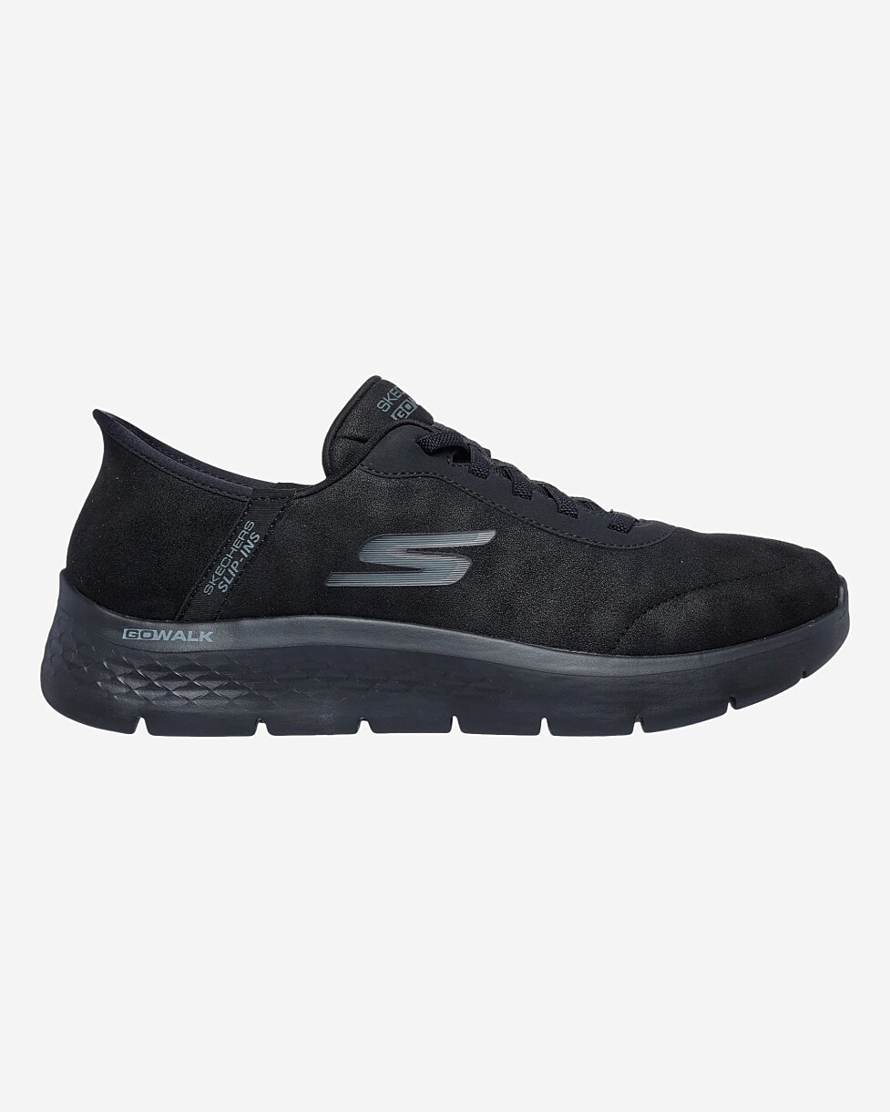 TENIS SKECHERS GO WALK FLEX SLIP INS - PRETO