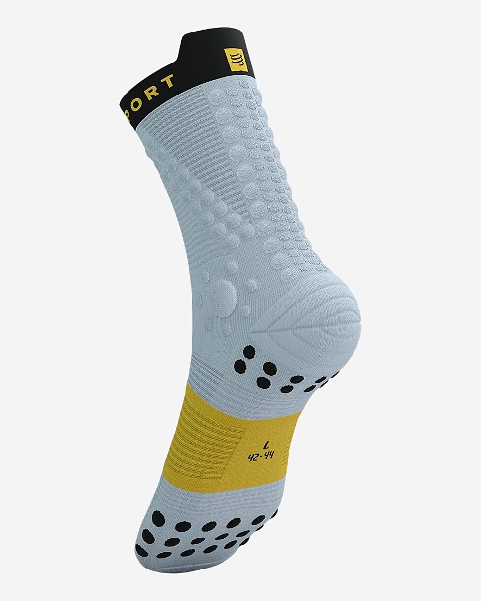 MEIAS COMPRESSPORT PRO RACING V4.0 TRAIL - CINZA/PRETO