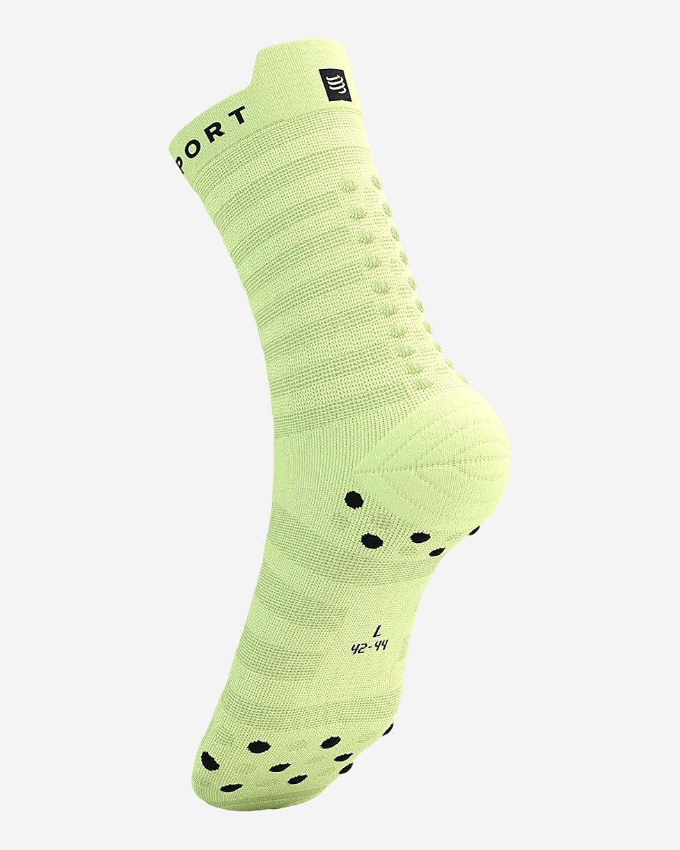 MEIAS COMPRESSPORT PRO RACING V 4.0 ULTRALIGHT RUN HIGH - VERDE/PRETO