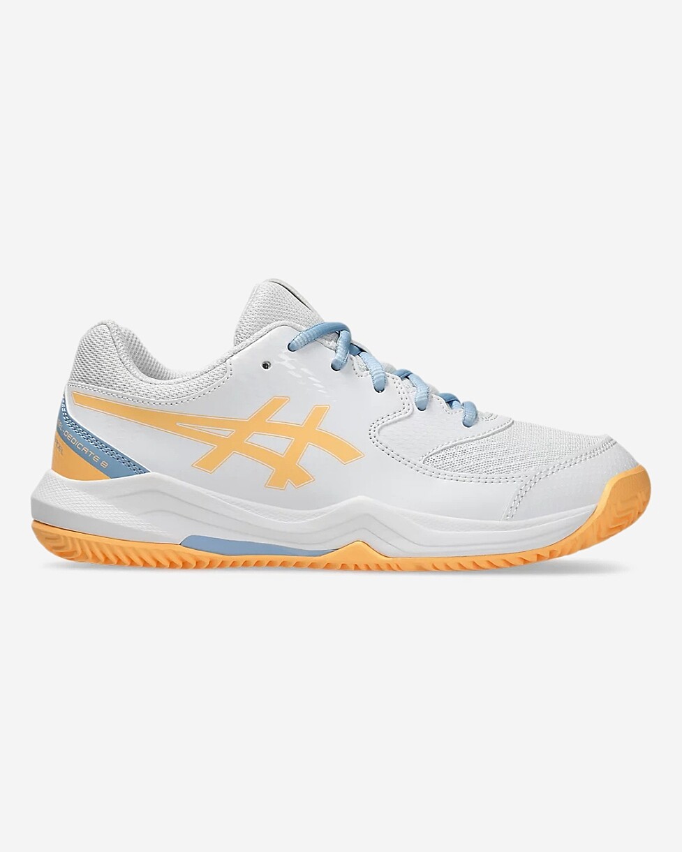 TENIS ASICS GEL DEDICATE 8 PADEL GS - BR/LARANJA