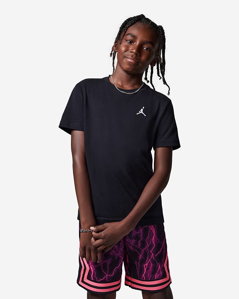 T-SHIRT JORDAN JUMPMAN AIR  JR - PRETO