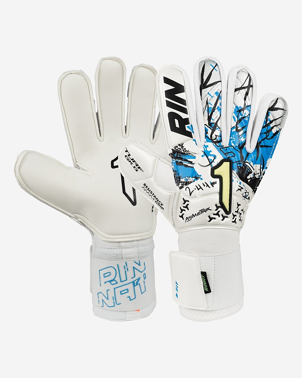 Esta luva tem um dorso em látex sintético sobre têxtil respirável e um corte ergonómico que te oferece um...  LUVA RINAT ASIMETRIK TURF - BRANCO