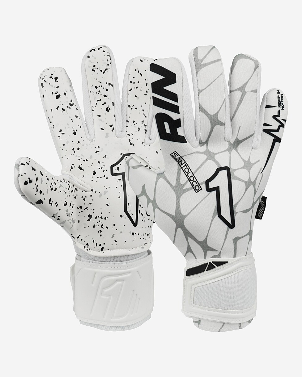 Luva com dorso em têxtil elástico e respirável para um toque leve e confortável. A palma em latéx garante-te...  LUVA RINAT SANTOLOCO - BRANCO