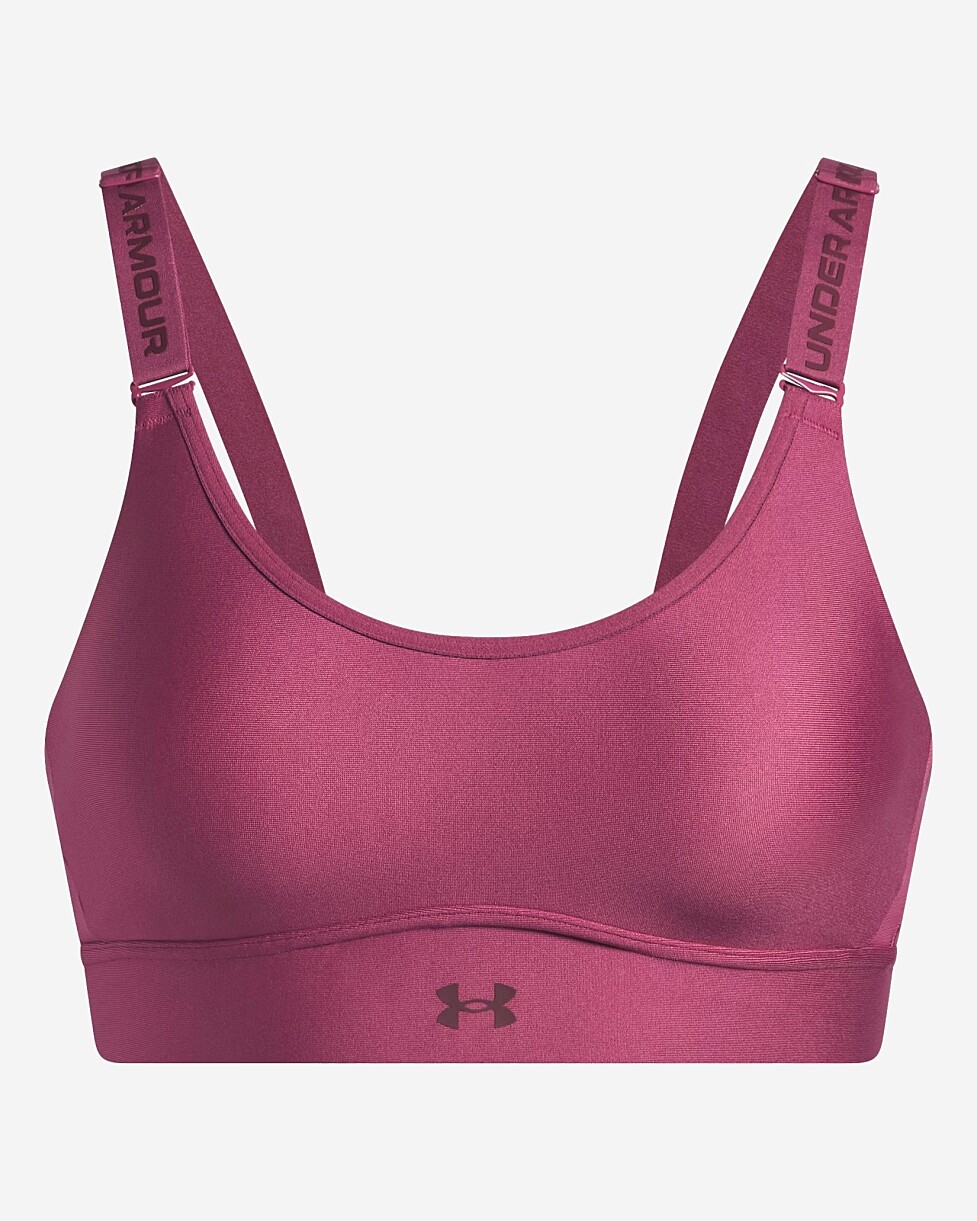TOP UNDER ARMOUR INFINITY MID COVERED  - ROSA