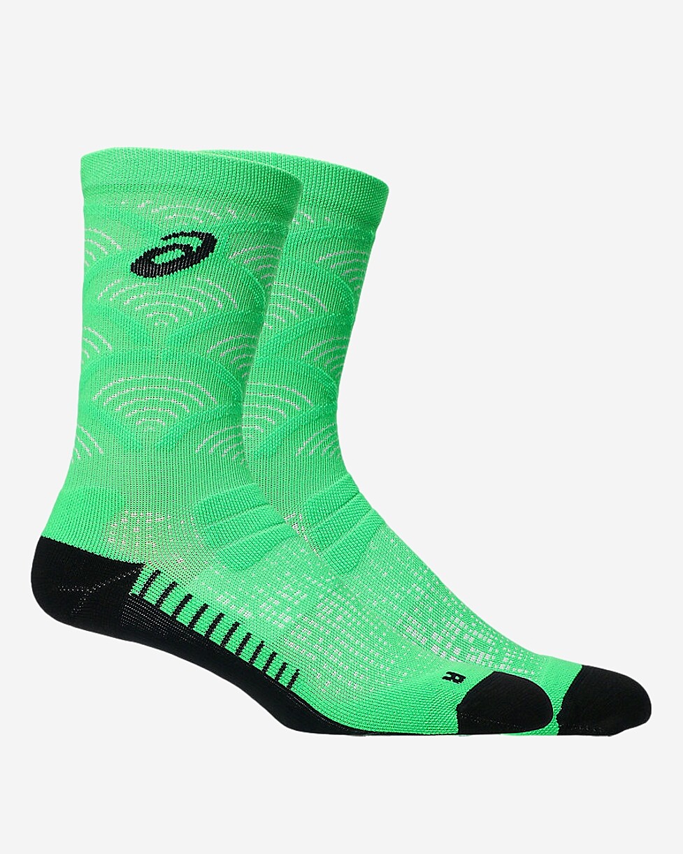 MEIAS ASICS PERFOMANCE RUN - VERDE