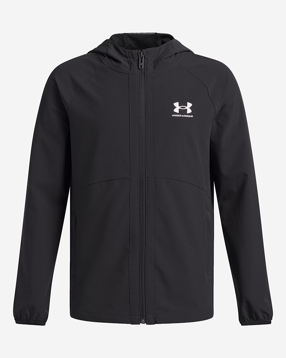 CASACO UNDER ARMOUR VIBE WOVEN JR - PRETO