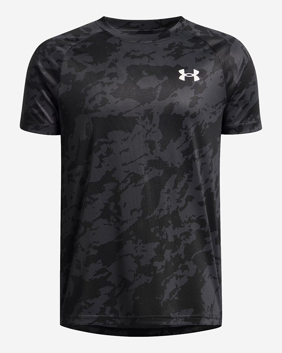 T-SHIRT UNDER ARMOUR TECH 2.0  JR - PR/CINZA